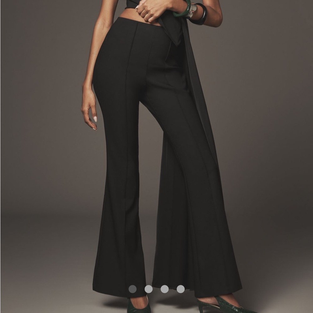 Blithe Women’s Slime Flare Pants Size Large Black NWT Anthropologie